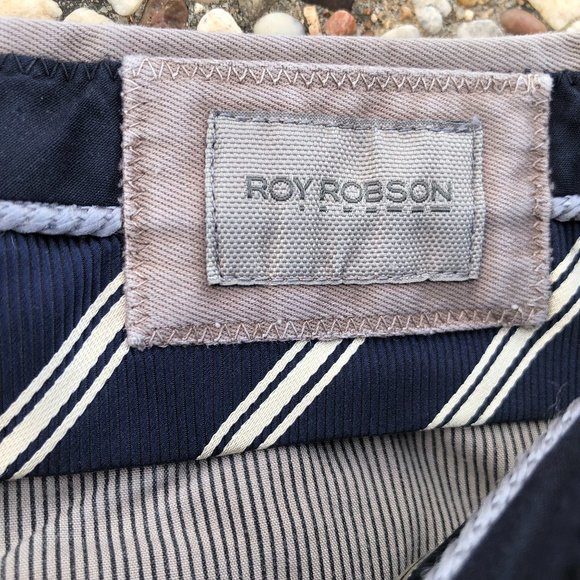 Roy Robson Luxury Chinos Khaki Flat Front W40 L33 - Picture 4 of 11